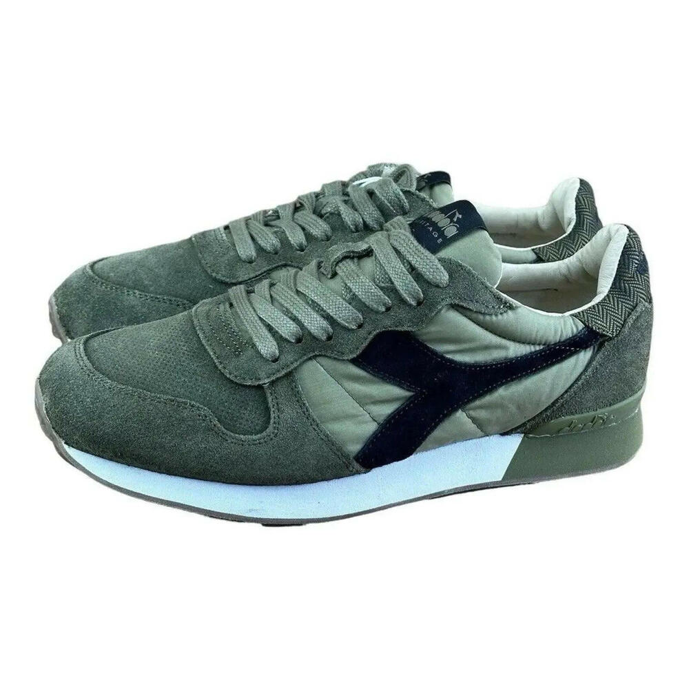 Diadora  Unisex size Heritage Nubuck Green  Sneaker Athletic
